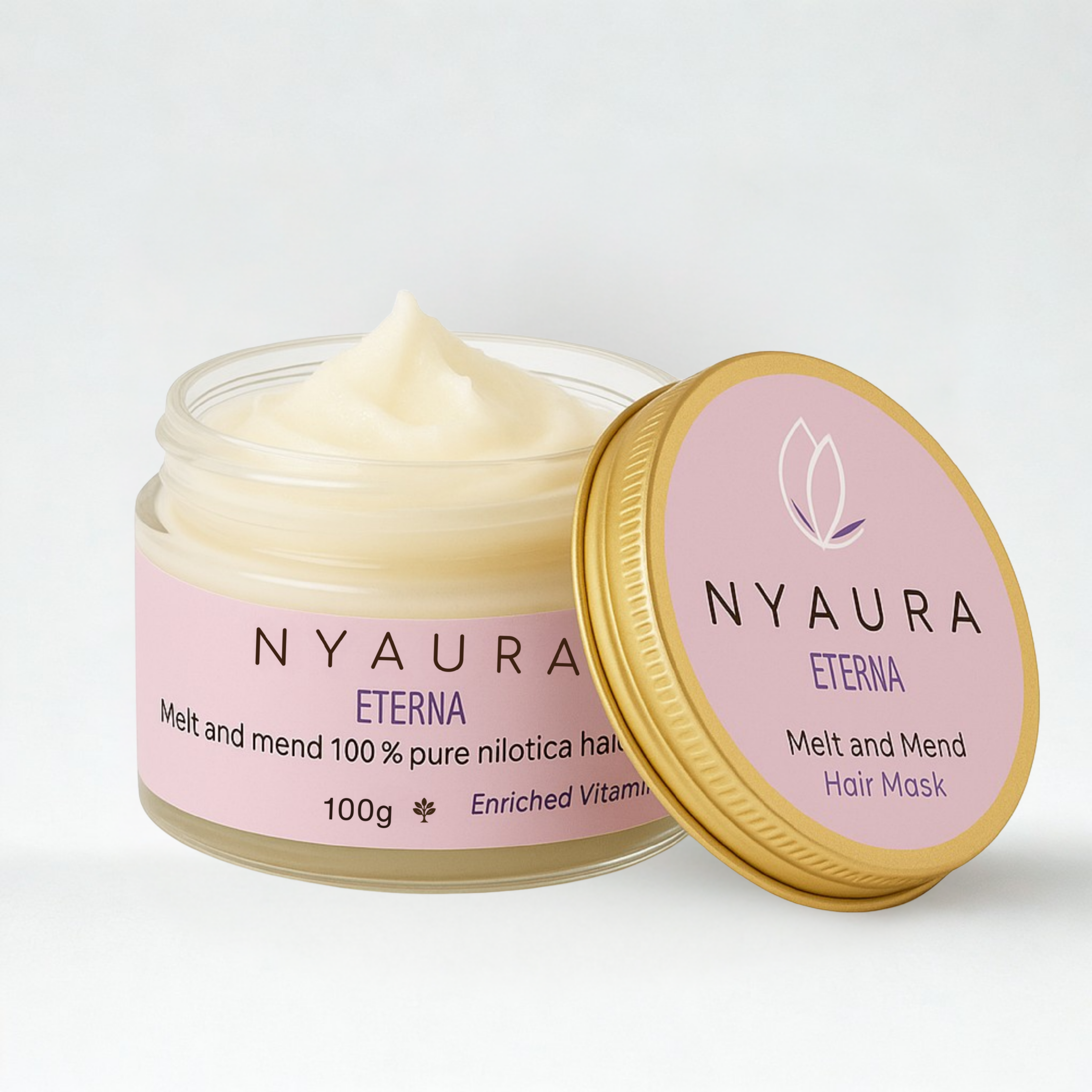 Melt and mend 100% pure nilotica butter hair mask